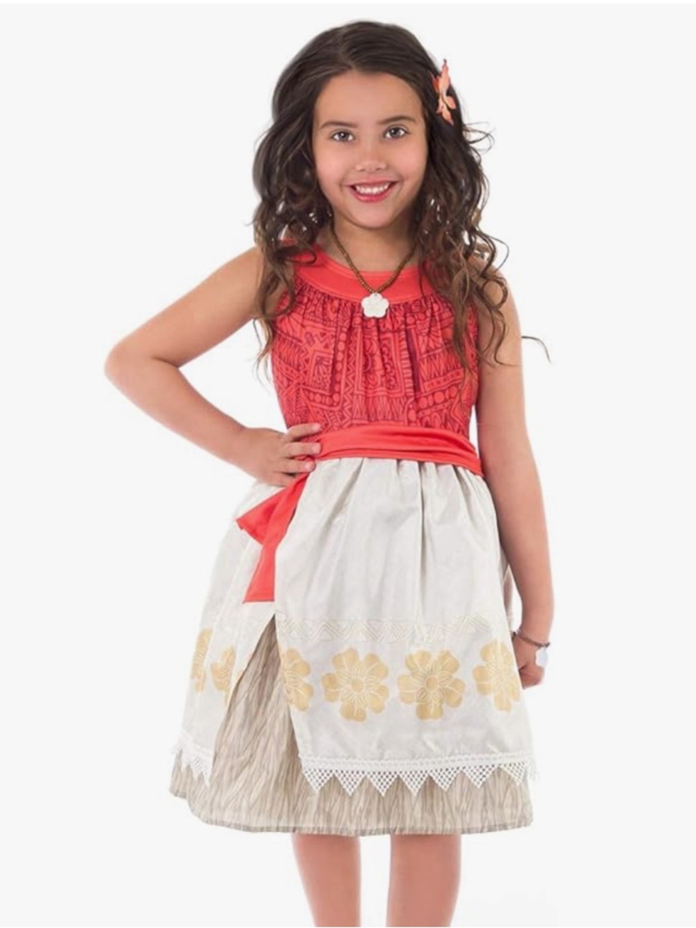 Moana Hawaiian Island Girl Costume Dress
